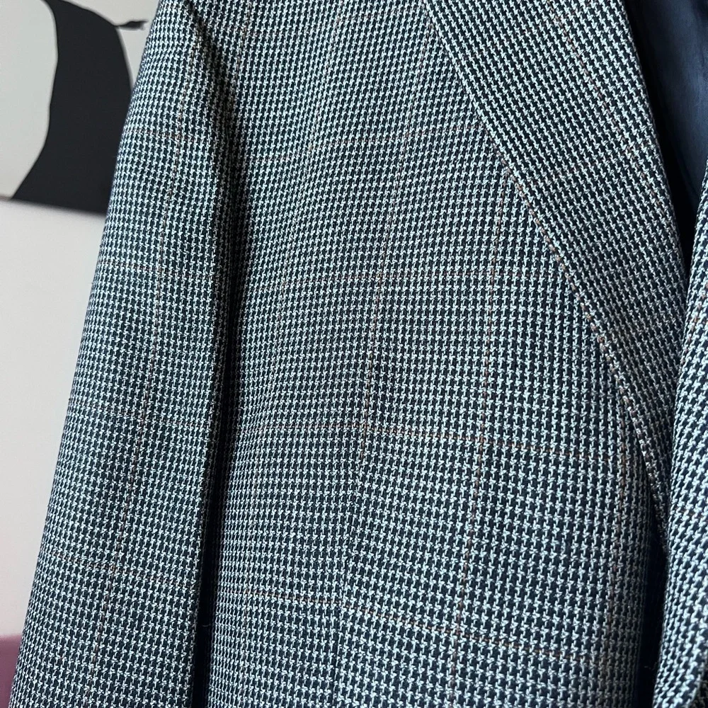 Men’s Jos. A. Bank‎ Tweed Silk Wool Blazer Sport Coat 48L Classic Tailored